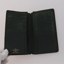 LOUIS VUITTON Taiga Wallet 10 Set Black Green Brown LV Auth CB289-14