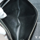 LOUIS VUITTON Taiga Wallet 10 Set Black Green Brown LV Auth CB289-18