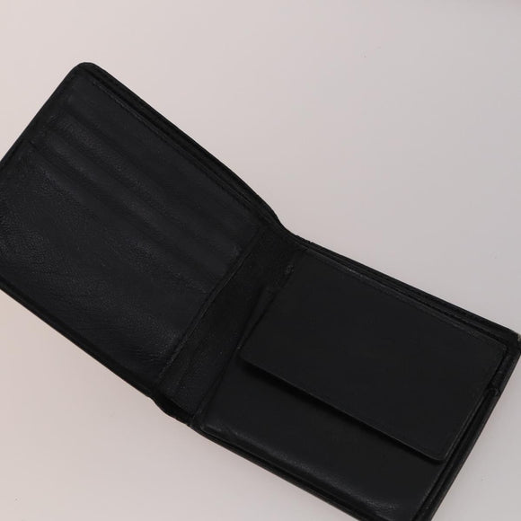 BALENCIAGA Wallet Leather 10 Set Black Beige Auth CB290