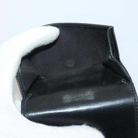 BALENCIAGA Wallet Leather 10 Set Black Beige Auth CB290