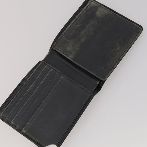 BALENCIAGA Wallet Leather 10 Set Black Beige Auth CB290