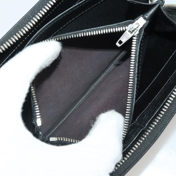 BALENCIAGA Wallet Leather 10 Set Black Beige Auth CB290