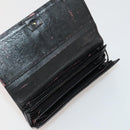 BALENCIAGA Wallet Leather 10 Set Black Beige Auth CB290-8