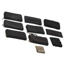 BOTTEGA VENETA INTRECCIATO Wallet Leather 10 Set Black Beige Auth CB291-1