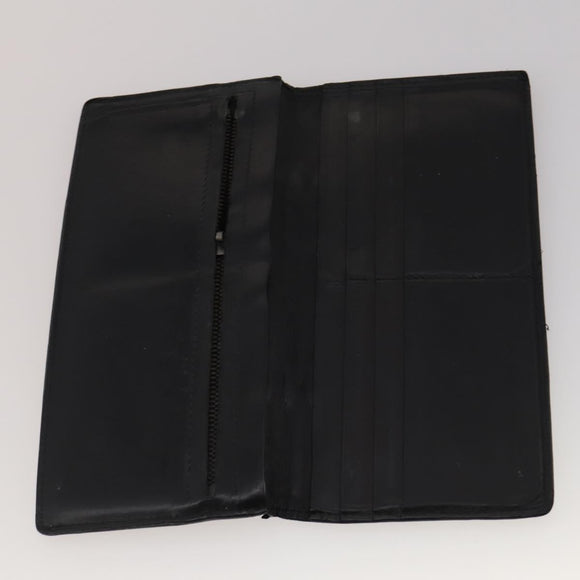 BOTTEGA VENETA INTRECCIATO Wallet Leather 10 Set Black Beige Auth CB291