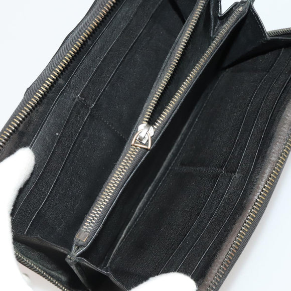 BOTTEGA VENETA INTRECCIATO Wallet Leather 10 Set Black Beige Auth CB291