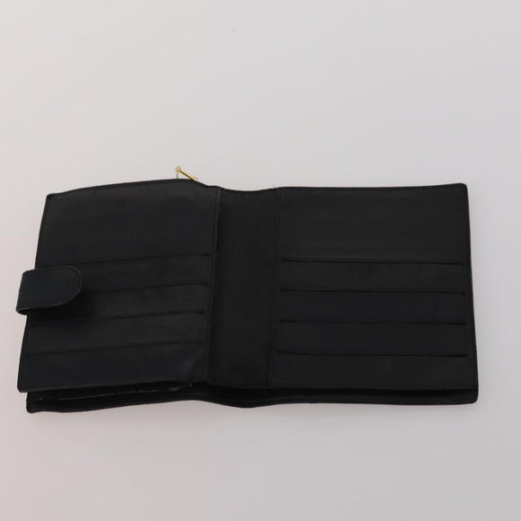 BOTTEGA VENETA INTRECCIATO Wallet Leather 10 Set Black Beige Auth CB291