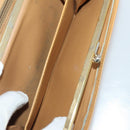 CELINE Macadam Canvas Wallet Leather 10 Set Brown Beige Red Auth CB292-7