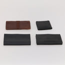 Salvatore Ferragamo Wallet Leather 10 Set Black Brown Red Auth CB294-22