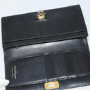 Salvatore Ferragamo Wallet Leather 10 Set Black Brown Red Auth CB294-6