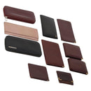 CARTIER Wallet Leather 10 Set Black Bordeaux pink Auth CB296-1
