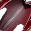 CARTIER Wallet Leather 10 Set Black Bordeaux pink Auth CB296-10