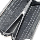 CARTIER Wallet Leather 10 Set Black Bordeaux pink Auth CB296-4