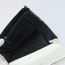 CHANEL Wallet Leather 10 Set White Beige black CC Auth CB298-10