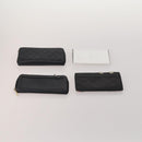 CHANEL Wallet Leather 10 Set White Beige black CC Auth CB298-3