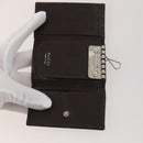 GUCCI GG Canvas Key Case Leather 10 Set Beige Black white Auth CB299-11