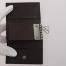 GUCCI GG Canvas Key Case Leather 10 Set Beige Black white Auth CB299-15