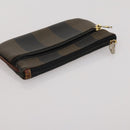 FENDI Zucca Canvas Pouch 5 Set Brown Black Auth CB300-19