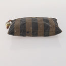 FENDI Zucca Canvas Pouch 5 Set Brown Black Auth CB300-34