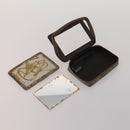 Christian Dior Trotter Canvas Pouch Leather 6 Set White Beige Red Auth CB301-11