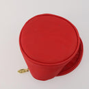 Christian Dior Trotter Canvas Pouch Leather 6 Set White Beige Red Auth CB301-15
