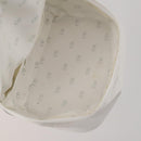 Christian Dior Trotter Canvas Pouch Leather 6 Set White Beige Red Auth CB301-27