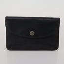 Christian Dior Trotter Canvas Pouch Leather 6 Set White Beige Red Auth CB301-28