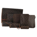 LOUIS VUITTON Monogram Pouch 7 Set LV Auth CB302-1
