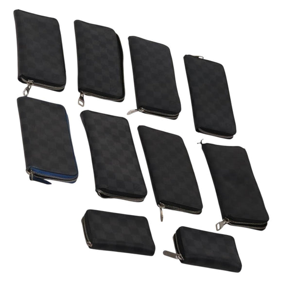 LOUIS VUITTON Damier Graphite Wallet 10 Set LV Auth CB303