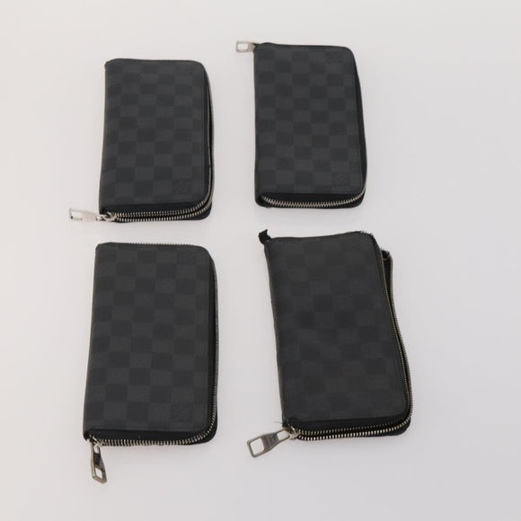LOUIS VUITTON Damier Graphite Wallet 10 Set LV Auth CB303