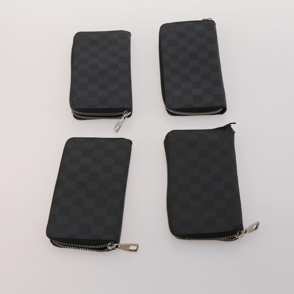 LOUIS VUITTON Damier Graphite Wallet 10 Set LV Auth CB303