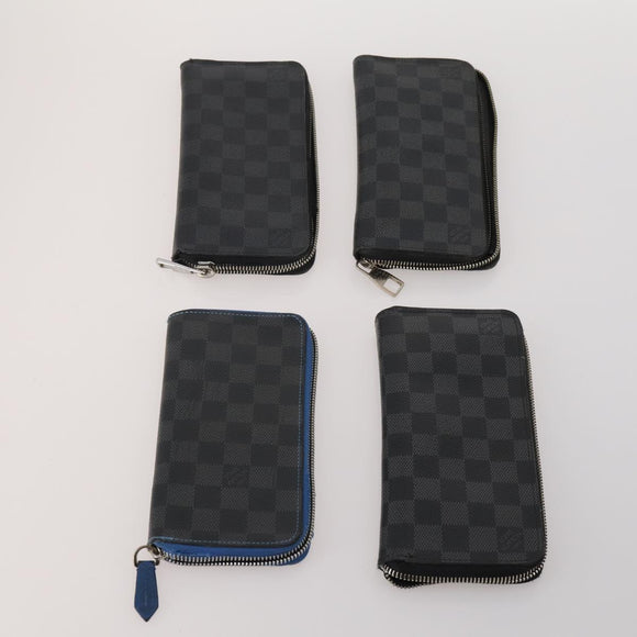 LOUIS VUITTON Damier Graphite Wallet 10 Set LV Auth CB303