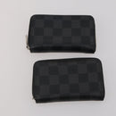LOUIS VUITTON Damier Graphite Wallet 10 Set LV Auth CB303-25