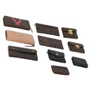 LOUIS VUITTON Monogram Wallet Leather 10 Set Black LV Auth CB304-1