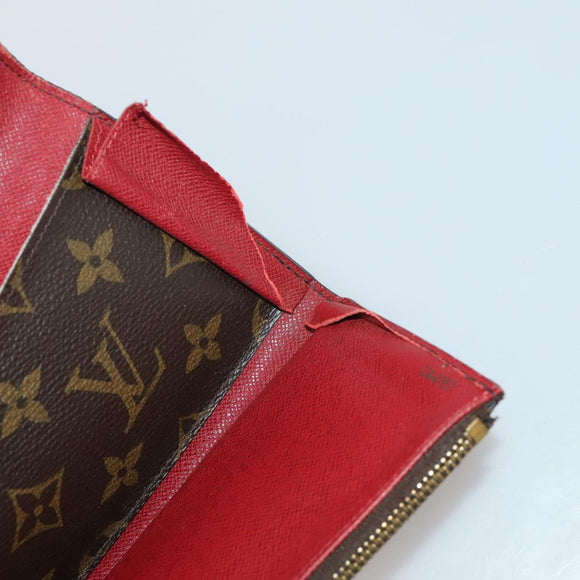 LOUIS VUITTON Monogram Wallet Leather 10 Set Black LV Auth CB304