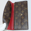 LOUIS VUITTON Monogram Wallet Leather 10 Set Black LV Auth CB304-16