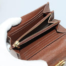 LOUIS VUITTON Monogram Wallet Leather 10 Set Black LV Auth CB304-23