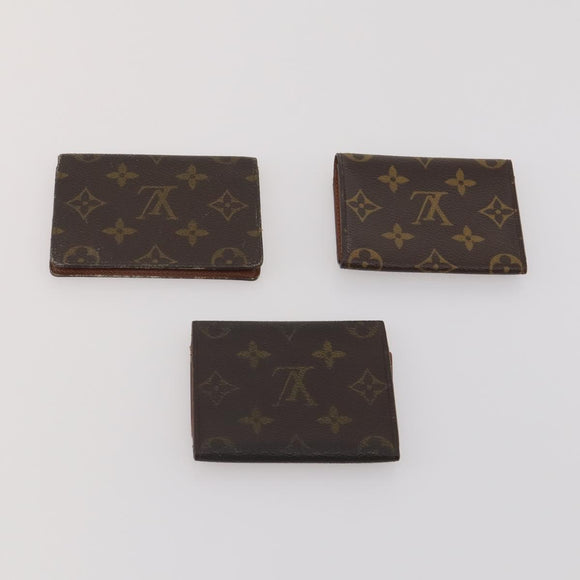LOUIS VUITTON Monogram Card Case 10 Set LV Auth CB306