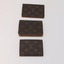 LOUIS VUITTON Monogram Card Case 10 Set LV Auth CB306-2