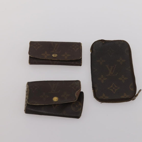 LOUIS VUITTON Monogram Key Case 10 Set LV Auth CB307