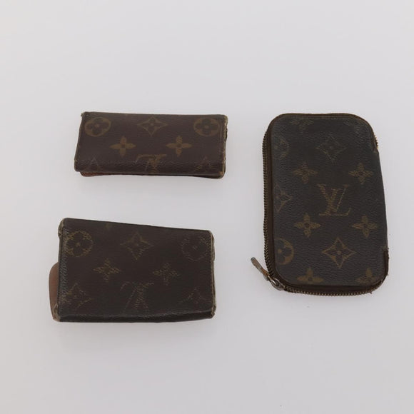 LOUIS VUITTON Monogram Key Case 10 Set LV Auth CB307