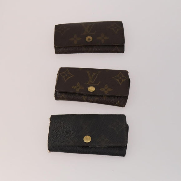 LOUIS VUITTON Monogram Key Case 10 Set LV Auth CB307