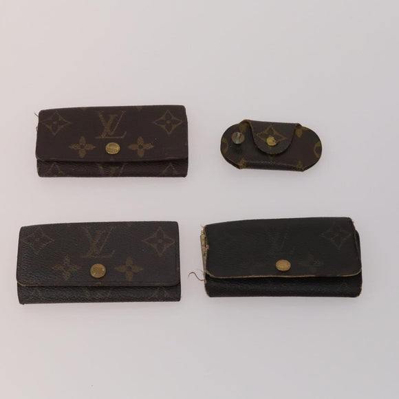 LOUIS VUITTON Monogram Key Case 10 Set LV Auth CB307