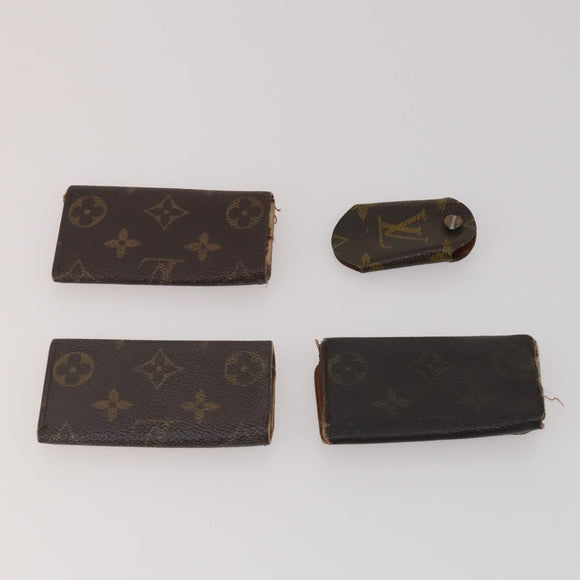 LOUIS VUITTON Monogram Key Case 10 Set LV Auth CB307
