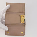 PRADA Key Case Saffiano leather 10 Set Black Beige Auth CB308-10