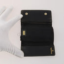 CHANEL Key Case Leather Caviar Skin 10 Set Pink Black purple CC Auth CB309-13