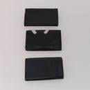 CHANEL Key Case Leather Caviar Skin 10 Set Pink Black purple CC Auth CB309-3