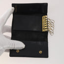 CHANEL Key Case Leather Caviar Skin 10 Set Pink Black purple CC Auth CB309-4