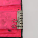 CHANEL Key Case Leather Caviar Skin 10 Set Pink Black purple CC Auth CB309-6