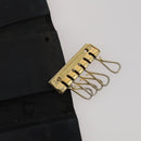 CHANEL Key Case Leather Caviar Skin 10 Set Pink Black purple CC Auth CB309-8